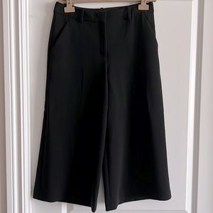 Theory wide leg, cropped trousers